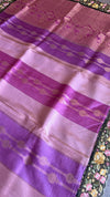 Chinnon Silk with organza border