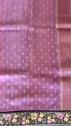 Chinnon Silk with organza border
