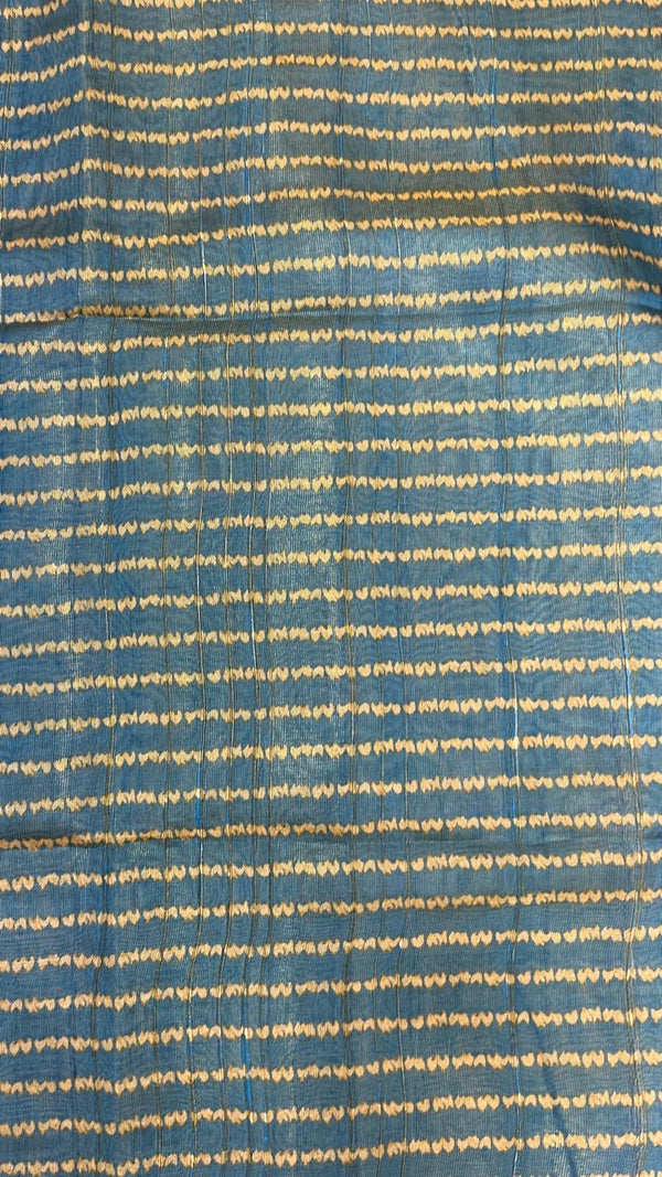 All Day Wear Fancy Chappa Tissue Saree