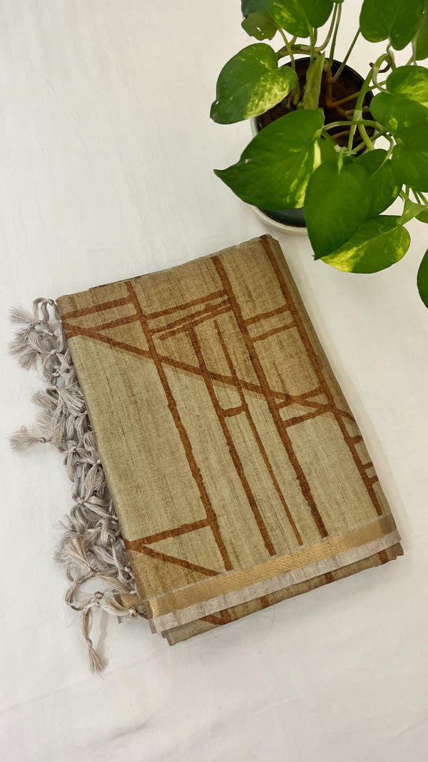 Semi Tussar Saree
