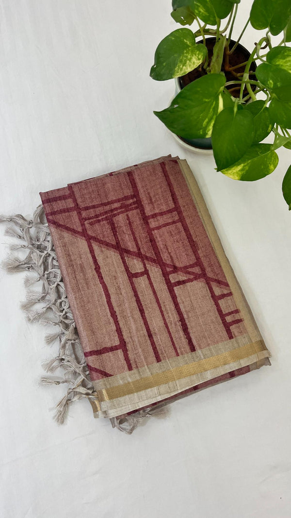 Semi Tussar Saree