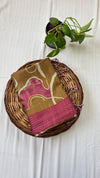 Semi Tussar Saree with Korvai Border