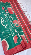 Semi Tussar Saree with Korvai Border