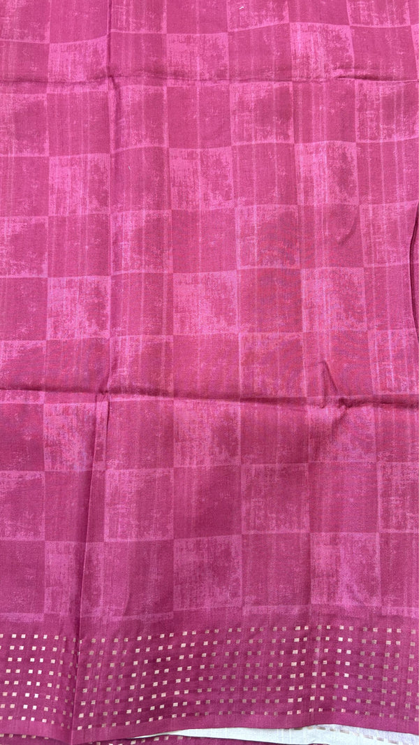 Semi Tussar Saree with Korvai Border