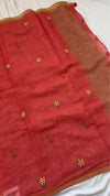 Pure Linen Saree
