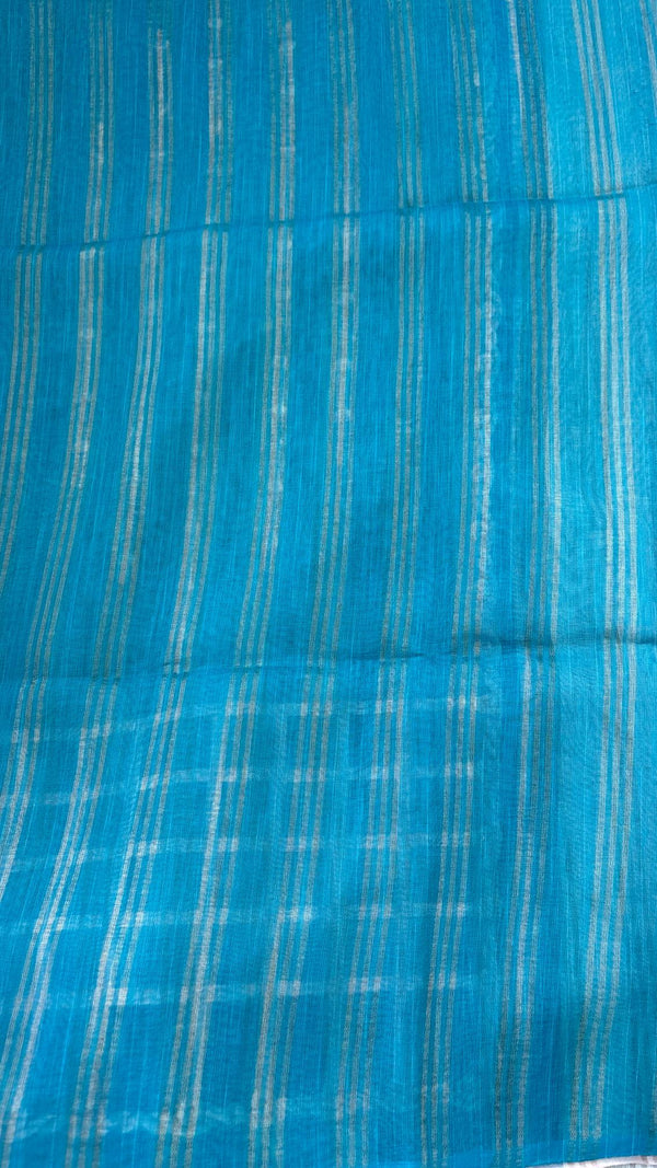 Linen Zari Woven Saree