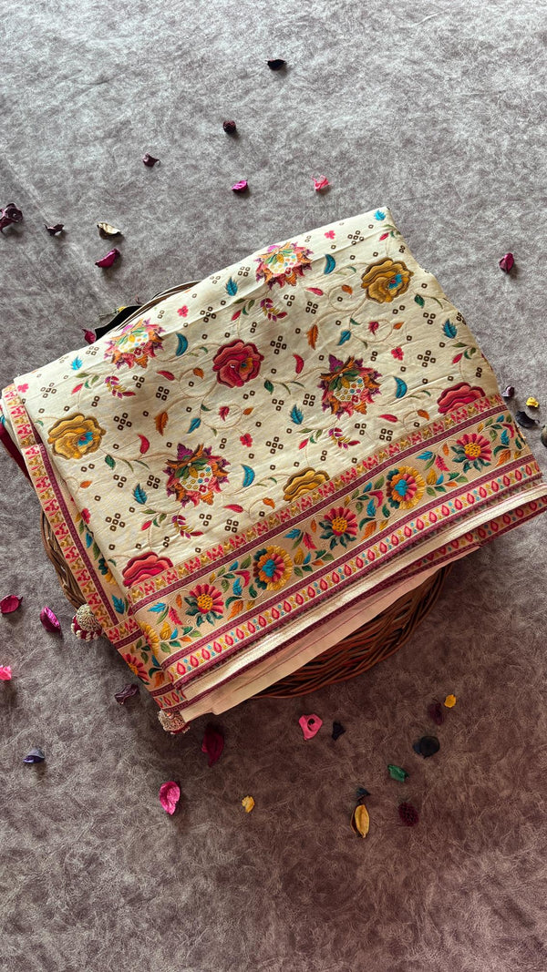 Crepe Banarasi Silk Saree