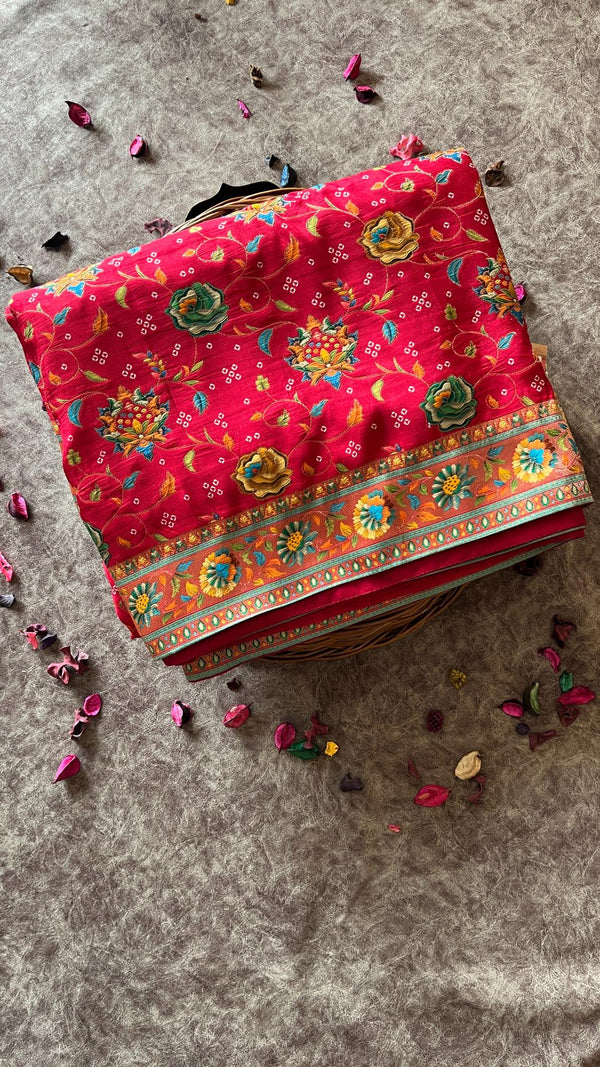 Crepe Banarasi Silk Saree