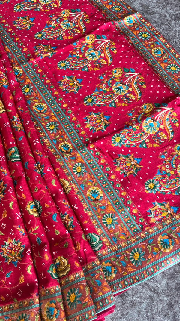 Crepe Banarasi Silk Saree