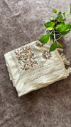 Semi Tussar Saree with French Knot Embroidery