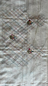 Semi Tussar Saree with French Knot Embroidery