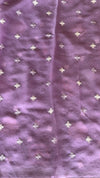 Georgette Organza Saree with Floral Appliqué Work