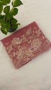 Pure Organza Saree with Floral Embroidery