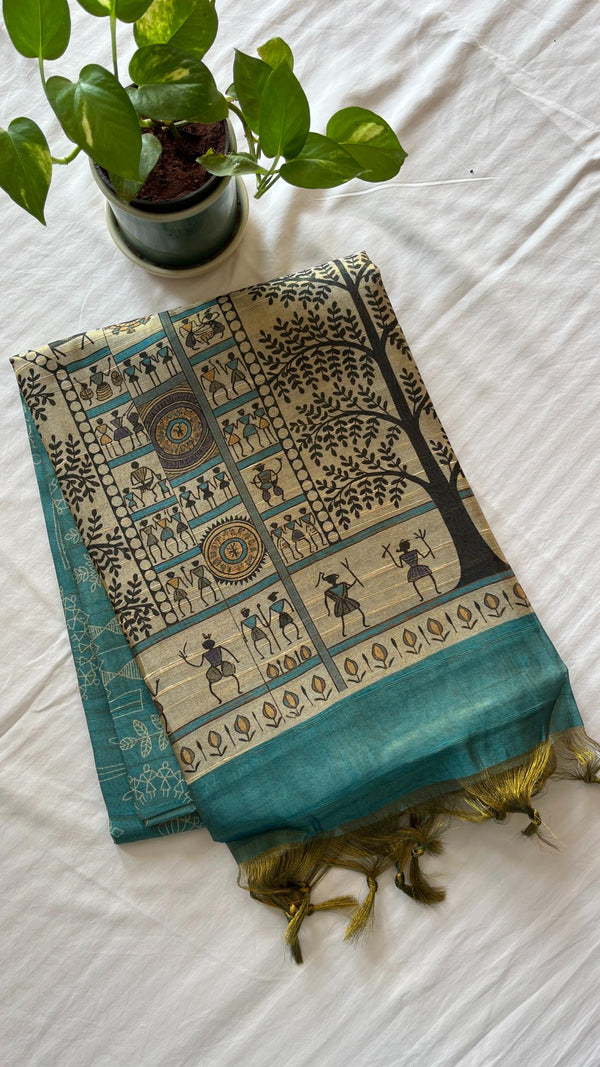 Warli Art saree