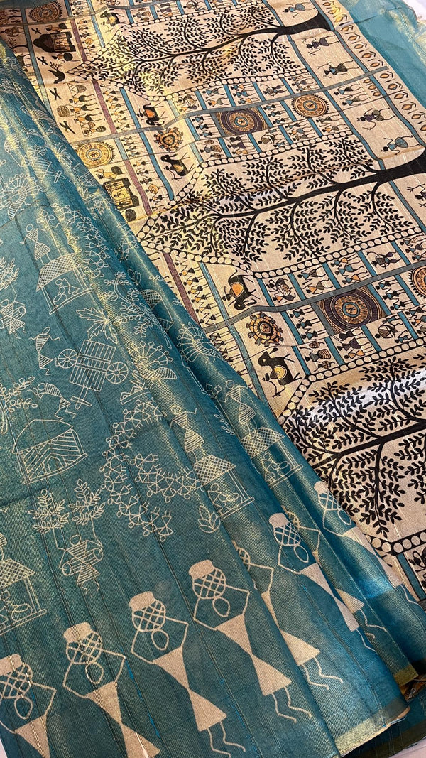 Warli Art saree