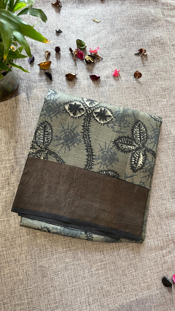 Pure Tussar Saree