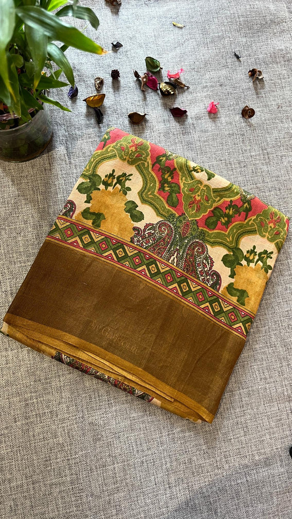 Pure Tussar Saree