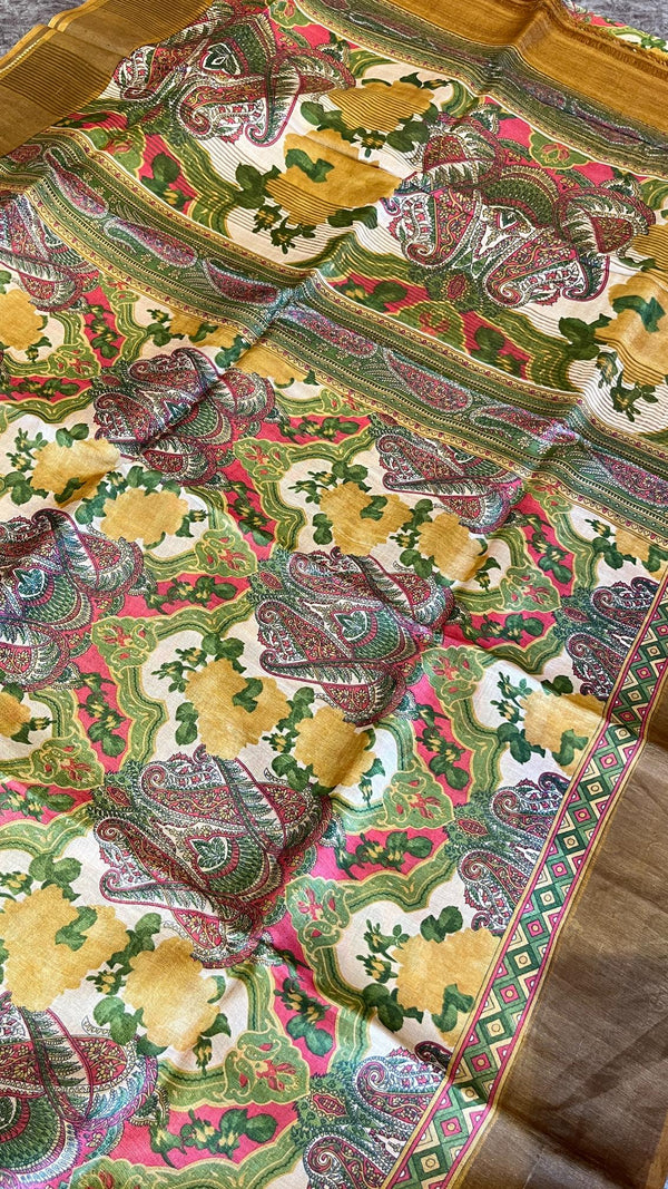 Pure Tussar Saree
