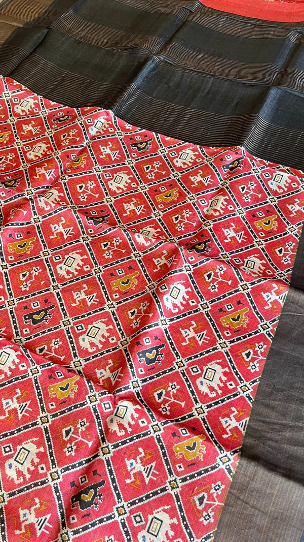 Pure Tussar Saree