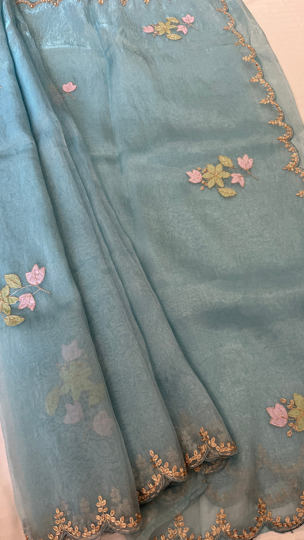Organza saree