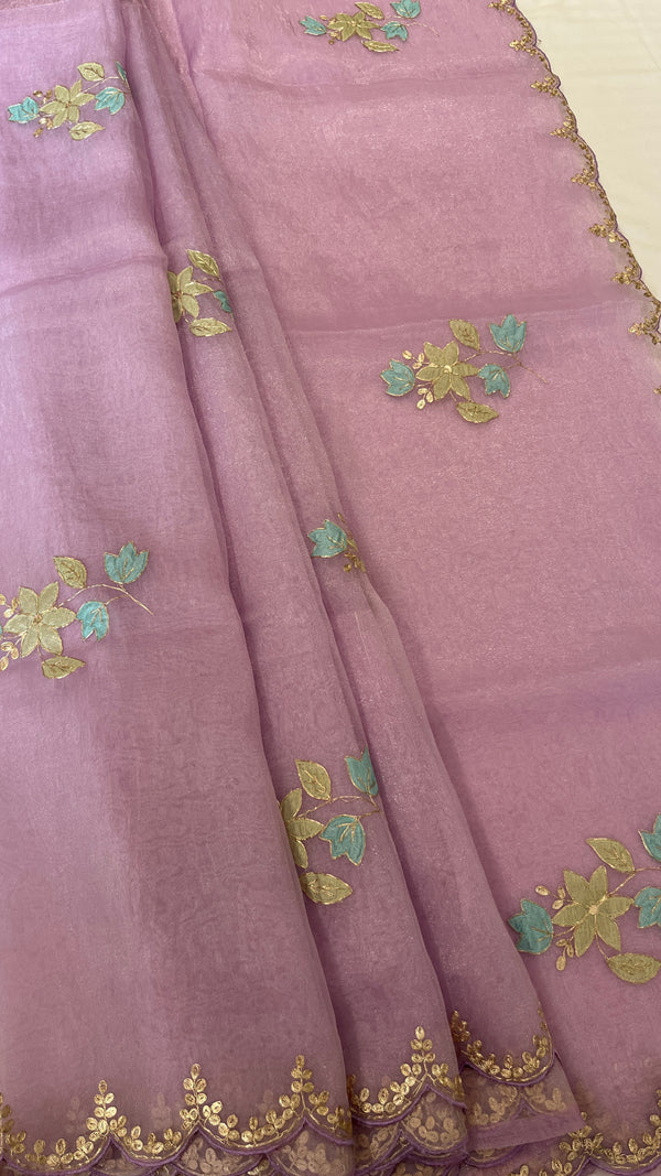 Organza saree