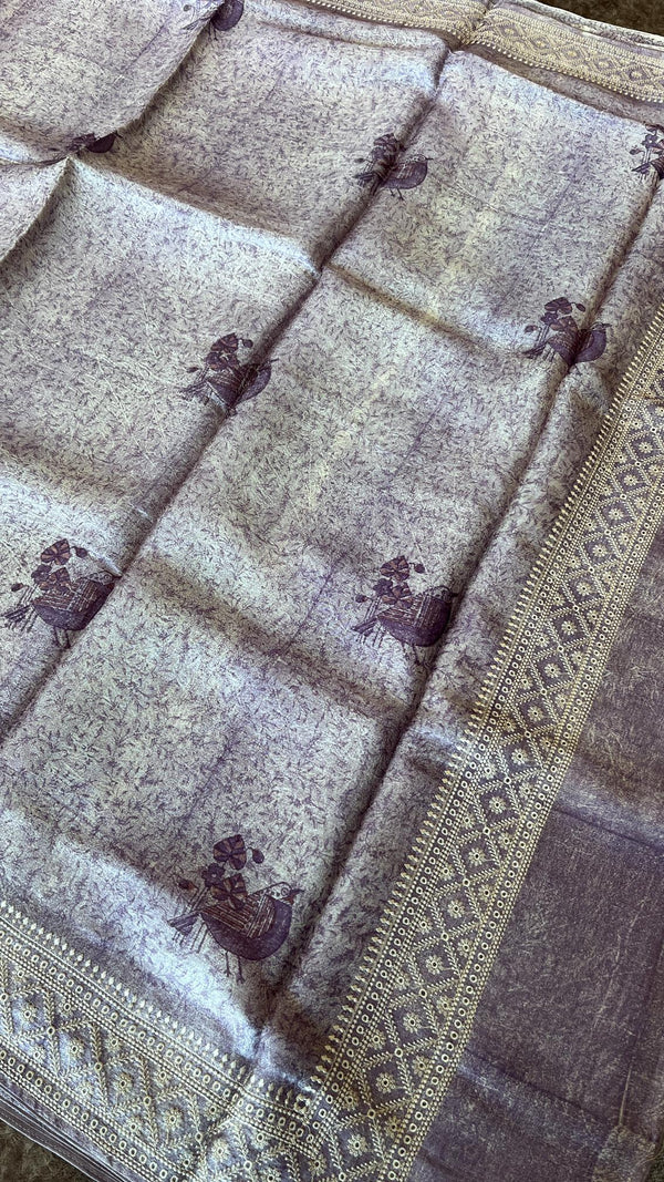Pure Tussar Saree