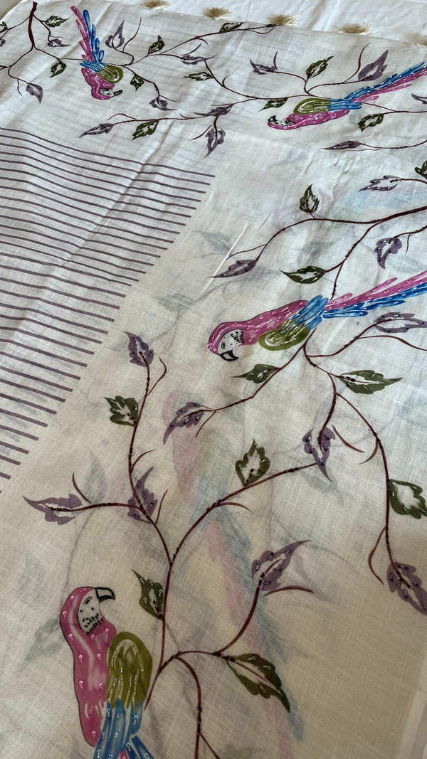 Linen Tissue Saree