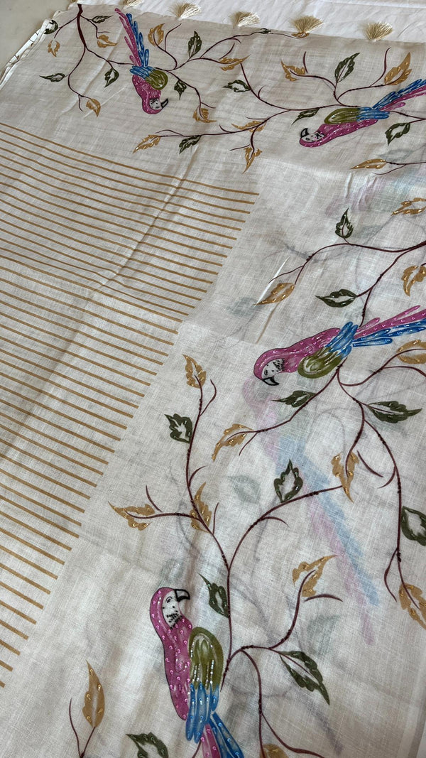 Linen Tissue Saree