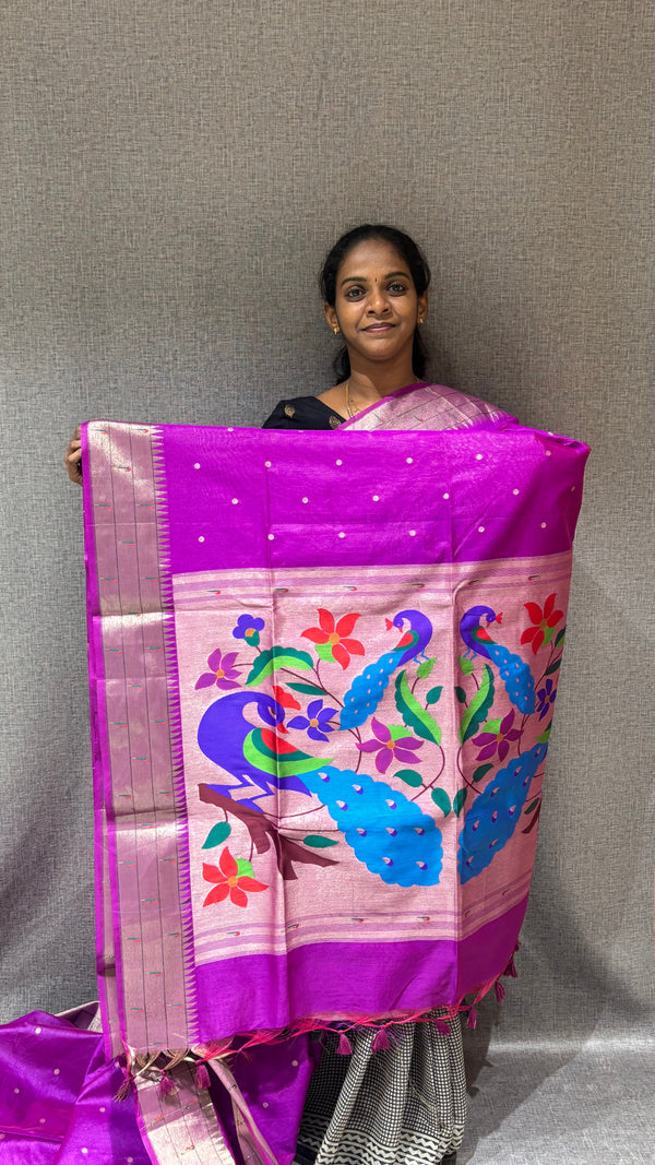 SEMI TUSSAR - PAITHANI BORDER