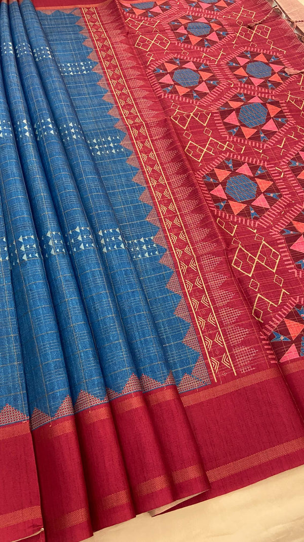 Semi Tussar Saree