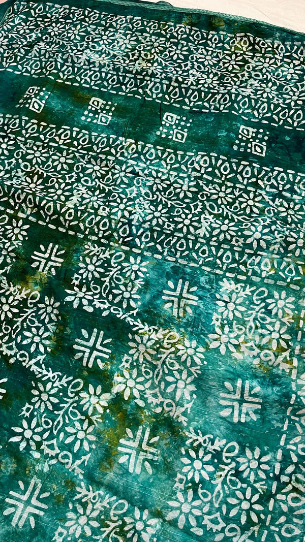 Mul Cotton-Batik Saree