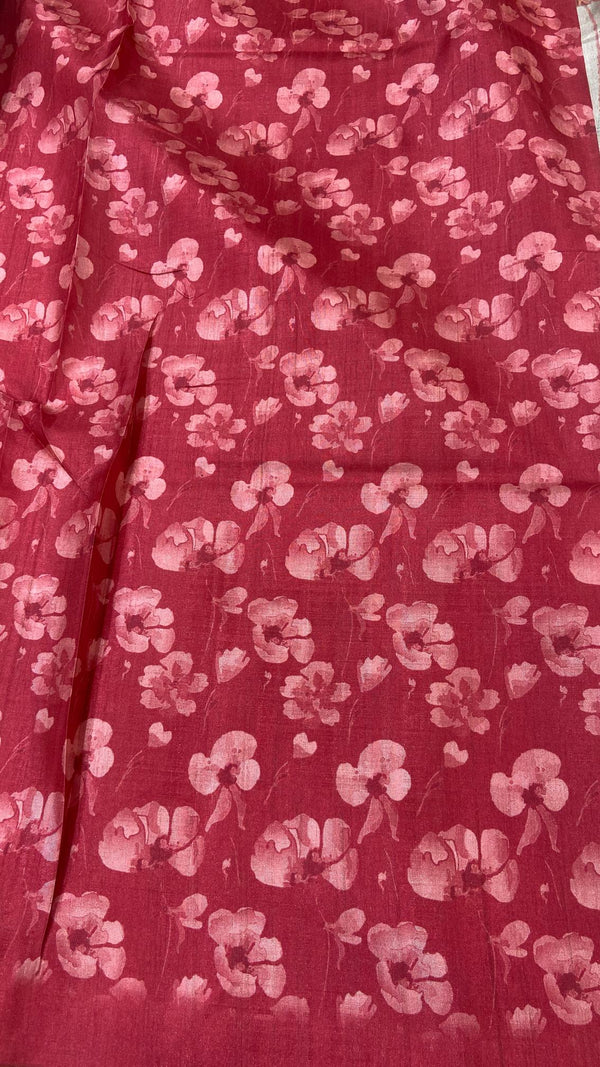 Satin Printed Saree