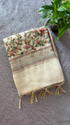 Linen Tissue- French Knot Embroidery