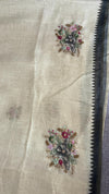 Linen Tissue- French Knot Embroidery