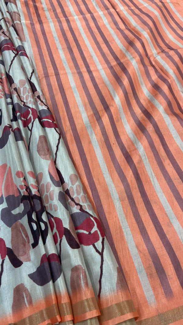Satin Printed Saree