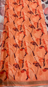 Satin Printed Saree