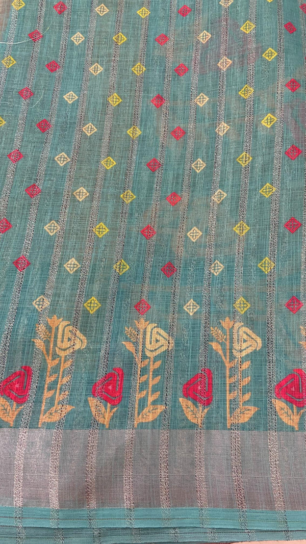 Linen Saree