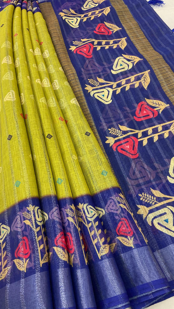 Linen Saree