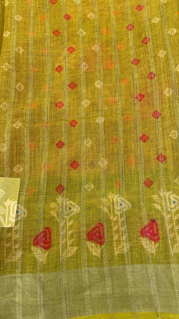 Linen Saree