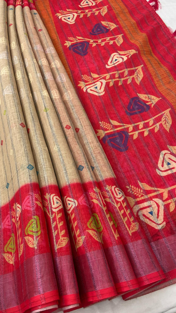 Linen Saree