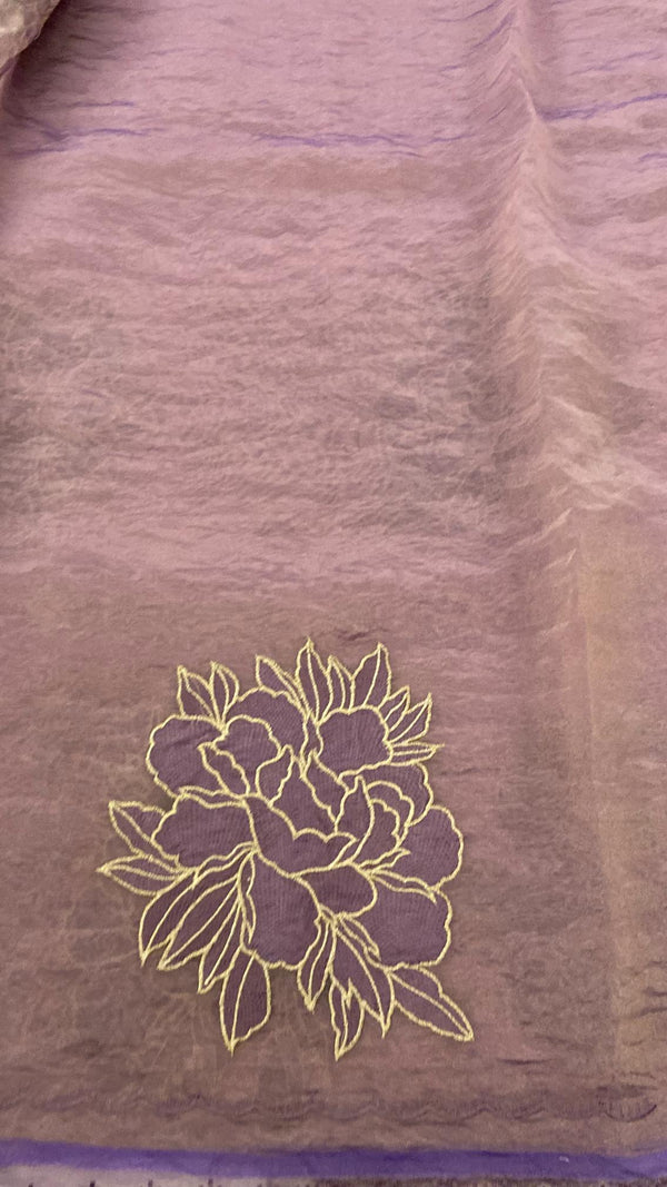 Crushed Organza Saree
