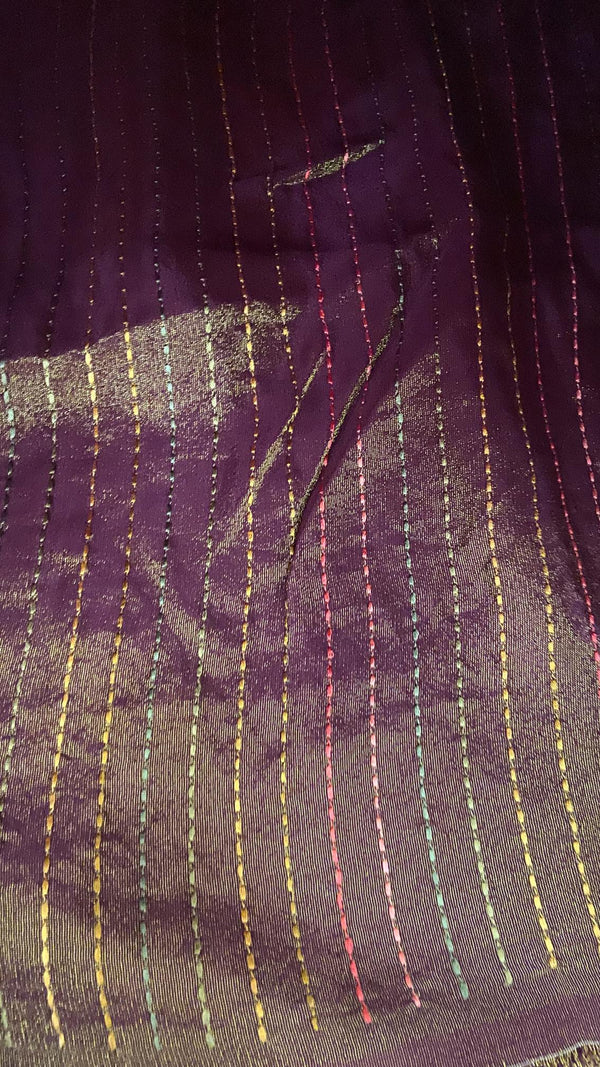 Viscose Dola French Knot Saree