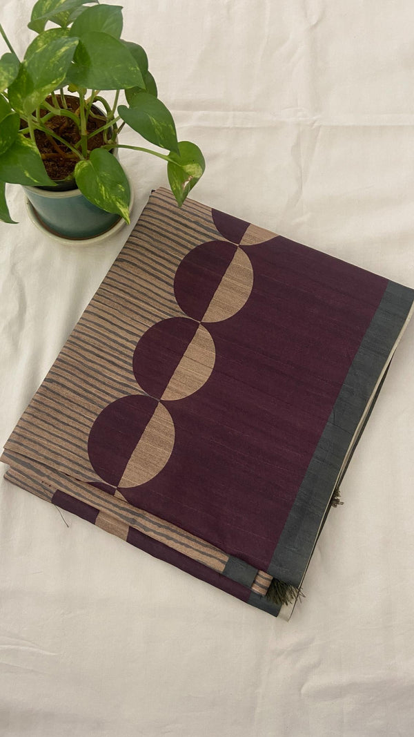 Semi Tussar Saree