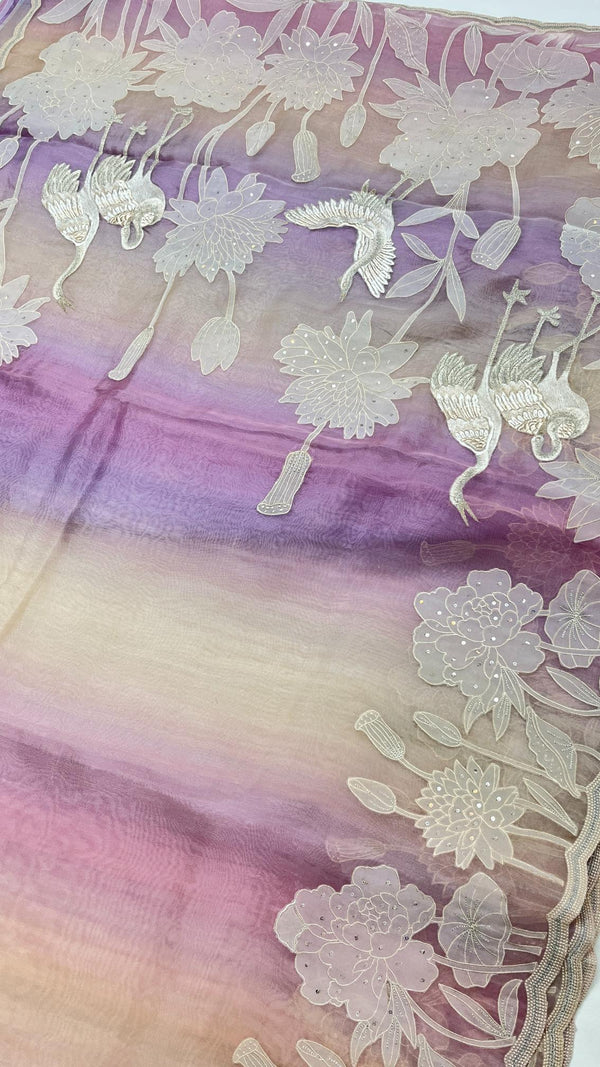 PURE ORGANZA SAREE