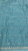 ORGANZA WITH FLORAL EMBROIDERY