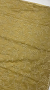ORGANZA WITH FLORAL EMBROIDERY