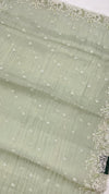 KOREAN CRUSHED ORGANZA SAREE