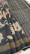 Semi Tussar Applique Saree