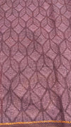 Linen cut work saree