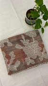 Linen Tissue Appliqué Saree